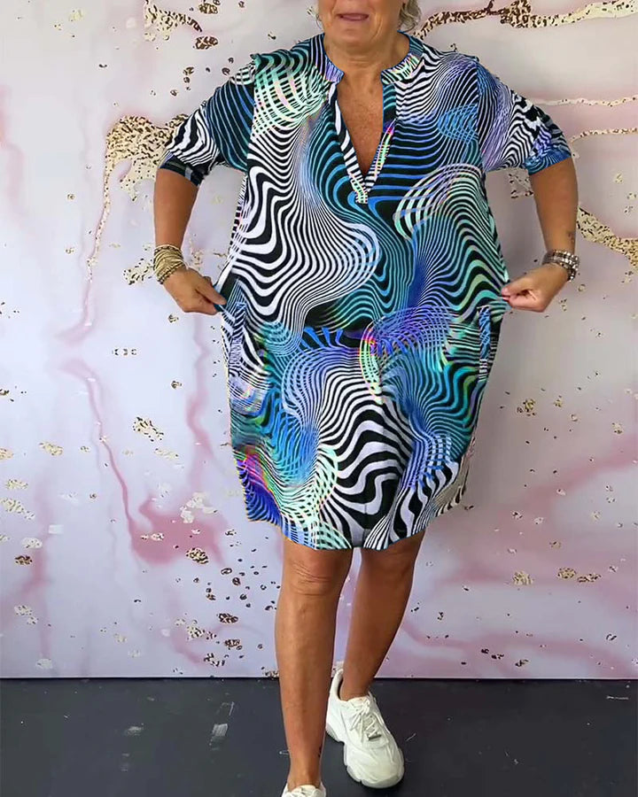 Ria™ | Robe colorée à col en V